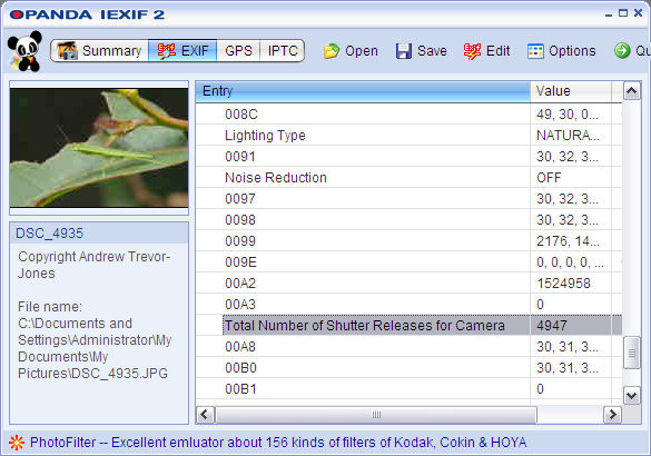 how to check shutter count using exiftool how to check shutter count using exiftool