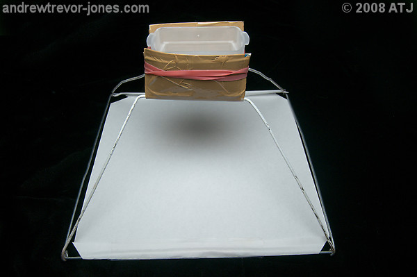 Softbox mounted on flash diffuser