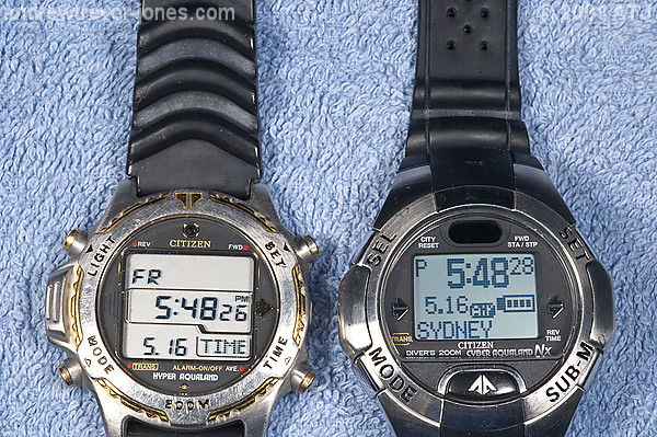 Watches before dive